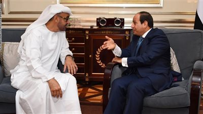 السيسي يتلقى اتصالا هاتفيا من ولي عهد أبو ظبي