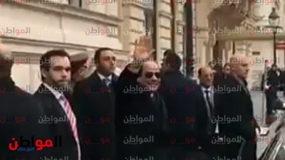 فيديو.. استقبال حاشد للرئيس السيسى فور وصوله إلى النمسا 