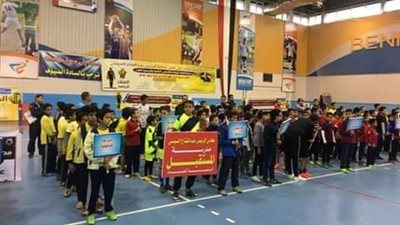 افتتاح بطولة كأس السيسي للمدارس الخاصة والتجريبية ببني سويف 