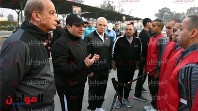  صور.. الرئيس السيسى يلتقى طلاب الكلية الحربية فجرًا 