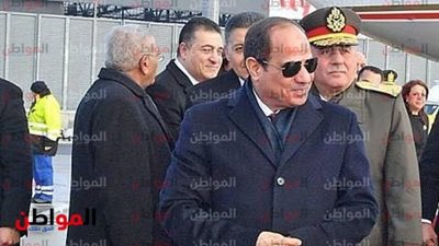 الرئيس السيسى يصل المستشارية النمساوية للقاء سيباستيان كورتس 