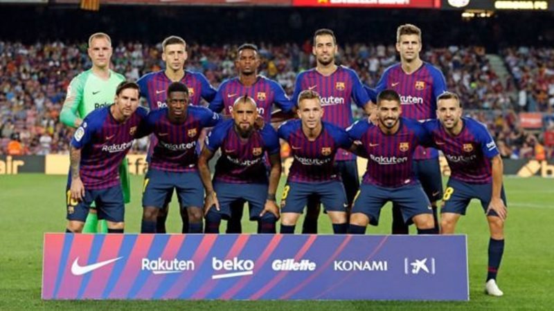 لاعبو برشلونة