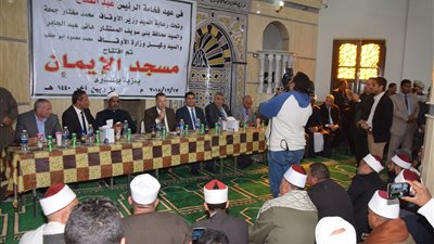 صور| محافظ بني سويف يفتتح مسجد بمساحة 400 متر بمركز إهناسيا 