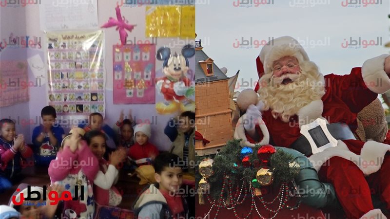 بابا نويل يصدم أطفال