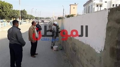 صور.. رئيس مدينة التل الكبير يتفقد أعمال تطوير شارع مركز الشرطة