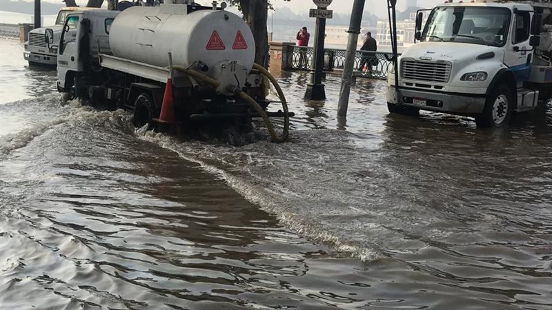 انفجار ماسورة مياه