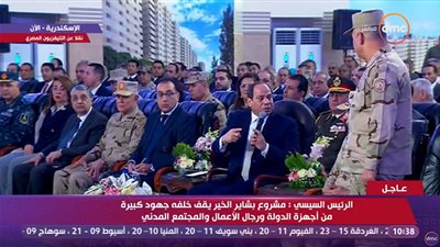 الرئيس السيسى من بشائر الخير: فين مدير أمن إسكندرية ؟ 