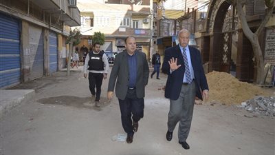 صور.. اللواء محمد البنداري يتفقد الكنائس والمنشآت الحيوية بكفر الشيخ