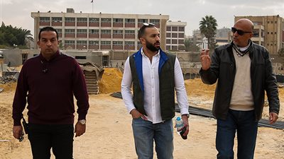 محمد سراج  يتابع تطورات المشروعات الإنشائية في فرع الأهلي بـ مدينة نصر