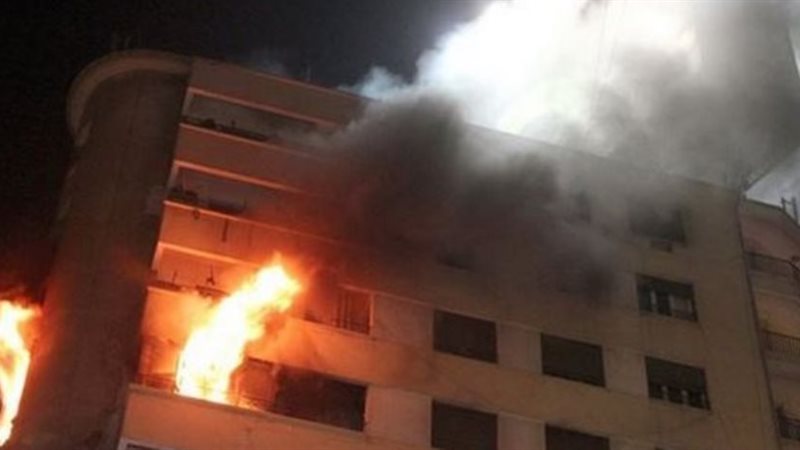 حريق داخل شقة سكنية