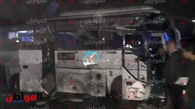 لحظة بلحظة .. حادث انفجار قنبلة بدائية الصنع في أتوبيس المريوطية
