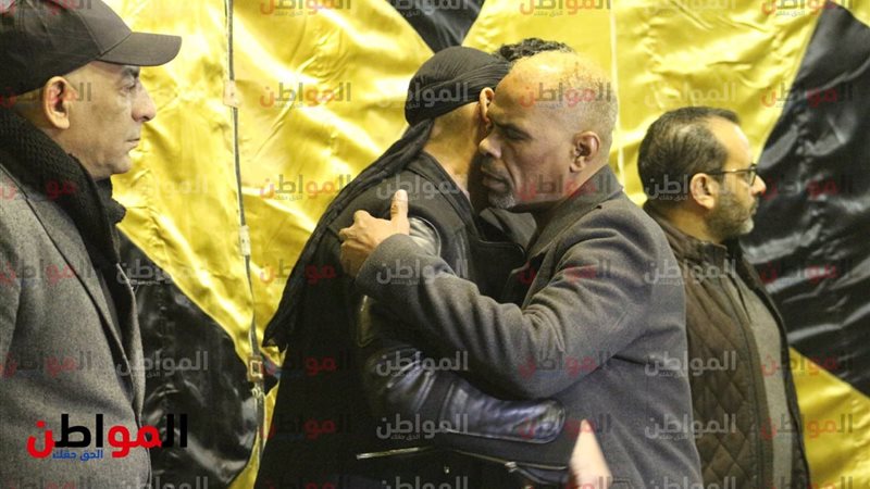 ريكو يشهد عزاء والدة