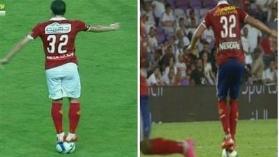 قصة صورة.. عندما وقف رمضان صبحي على الكرة مرتين أمام الزمالك ؟