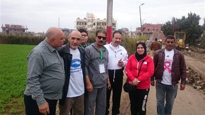 مستقبل وطن ينظف شوارع قرى الإبراهيمية بالشرقية