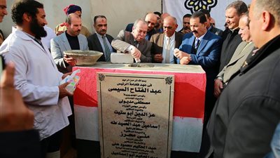 محافظ كفرالشيخ يضع حجر الأساس لـ وحدة الحدادي البيطرية بتكلفة 655 ألف جنيه