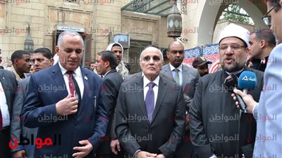 صور .. تدشين حملة الحنفيات الموفرة في مسجد السيدة نفيسة
