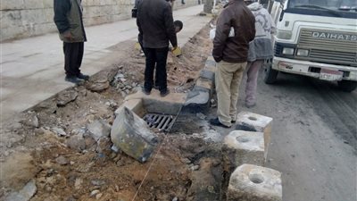 محافظة الإسكندرية ترصف مربع سانت كاترين بحي الجمرك