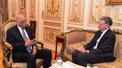 رئيس مجلس النواب يلتقي السفير البريطانى