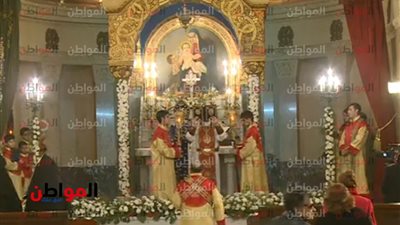  بدء قداس عيد الميلاد 6 يناير 2019 بكنيسة الأرمن الأرثوذكس 