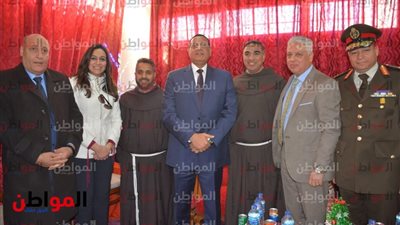 محافظ البحيرة يقدم التهنئة بمقر الكنيسة الكاثوليكية فى عيد الميلاد المجيد 2019 