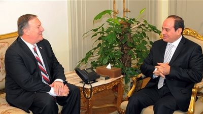 الرئيس السيسي يستقبل بومبيو .. وترقب لخطابه في الجامعة الأمريكية 