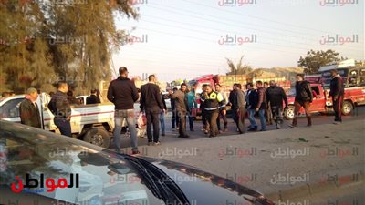 صور.. إصابة 3 أشخاص في حادث تصادم بالغربية