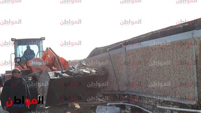 لليوم الثاني| إزالة 75 حالة تعدٍ بالبرلس في كفر الشيخ
