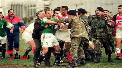 قصة صورة.. التوأم حسن يشتبكان مع الجيش اللبناني عقب مباراة المنتخب 