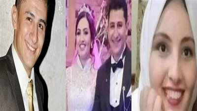 فيديو .. مشهد مهيب من  جنازة عروسين الدقهلية 