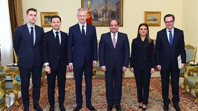 الرئيس السيسي يستقبل وزير الاقتصاد والمالية الفرنسي