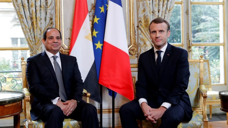 ماكرون والسيسي