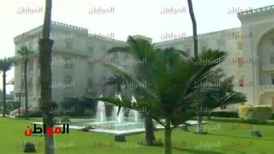 استعدادات فى قصر الإتحادية لاستقبال الرئيس الفرنسى إيمانويل ماكرون 