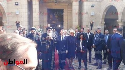   البابا توضروس فى الكاتدرائية: هناك صداقة قوية بين الشعبين المصرى والفرنسى 