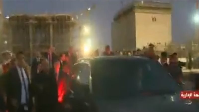 السيسي وماكرون يغادران