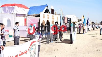 صور.. عشائر الجوالة المصرية تتألق في أسبوع شباب الجامعات الـ12
