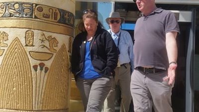 صور| أفواج سياحية بأبيدوس الأثرية في سوهاج