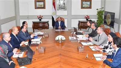 السيسي يجتمع برئيس الوزراء ووزيري التخطيط والمالية