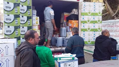 التحفظ على 2452 عبوة متنوعة مخالفة من الأسمدة والمبيدات ببني سويف