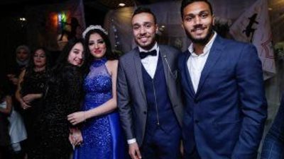 صور.. محمد عنتر يحتفل بخطوبته على دنيا الحلو
