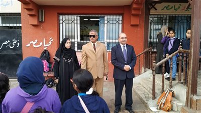 صور.. وكيل تعليم بورسعيد بشهد طابور الصباح أول أيام الفصل الدراسى الثانى 2019