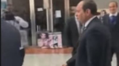    شاهد لحظة دخول الرئيس السيسى للاتحاد الأفريقى 