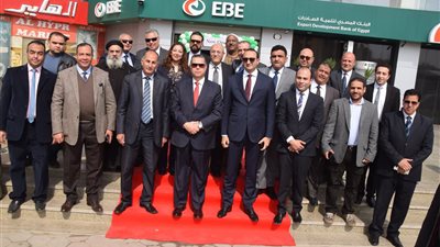صور| عبد الجابر.. يشعد افتتاح فرع البنك المصري لتنمية الصادرات ببني سويف 