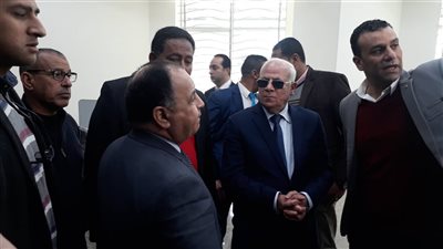 وزير المالية يشيد بالمبني الإداري للتأمين الصحي الشامل ببورسعيد