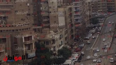 صور | انفجار أمام مسجد الاستقامة يتسبب في كثافة مرورية بميدان الجيزة 