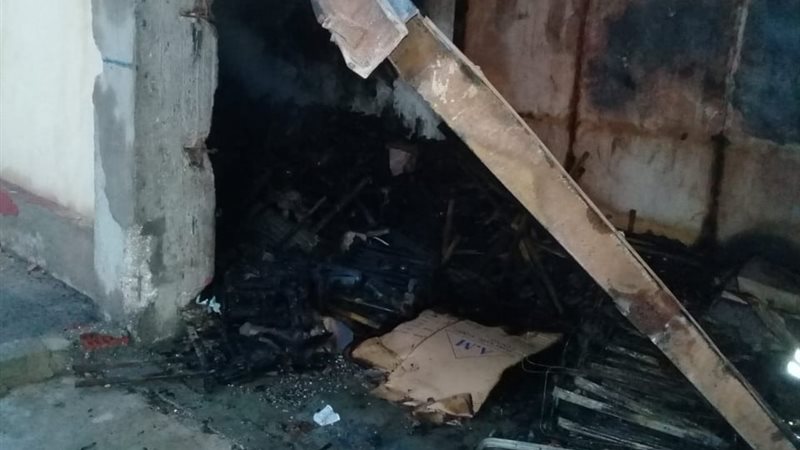 حريق بمصنع الفيروز