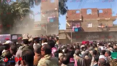 صور|  جنازةحادث العريش بمسقط رأسه فى سوهاج
