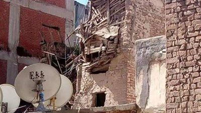 انهيار عقار قديم دون إصابات فى وسط الإسكندرية 