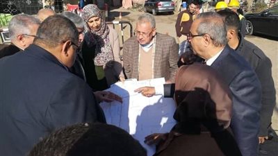 جولة تفقدية لرئيسا شركتى الصرف الصحى بالقليوبية والقاهرة لـ منطقة أم بيومي بشبرا الخيمة