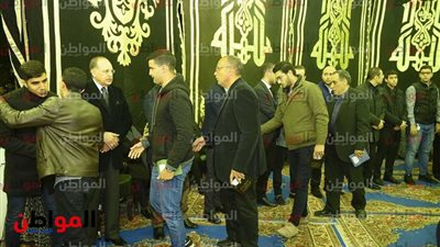 أعضاء الزمالك فى عزاء خالد توحيد