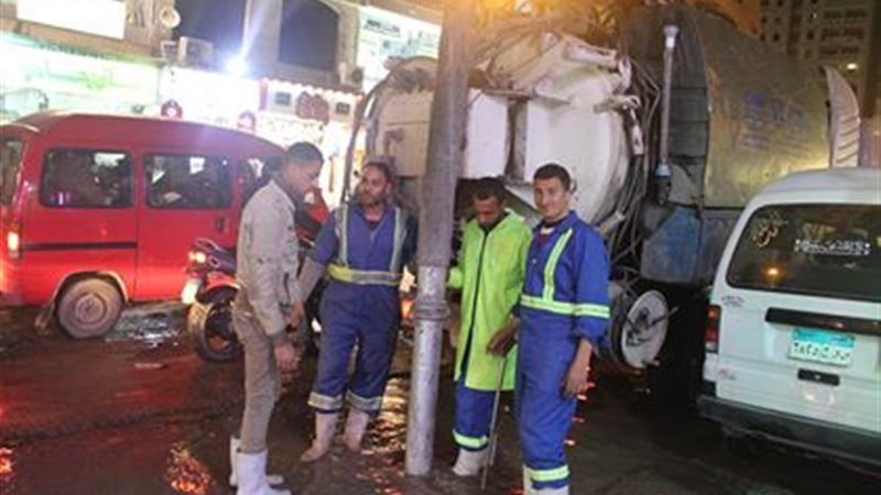 شوارع العجمي تغرق